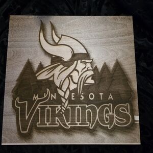 Minnesota Vikings Wooden Wall Art